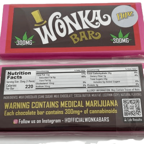 Flipz Cannabinoids Chocolate Wonka Bar