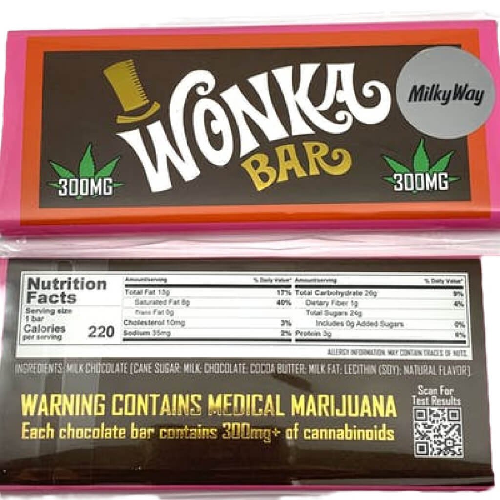 MilkyWay Cannabinoids Chocolate Wonka Bar - Wonka Bar Official