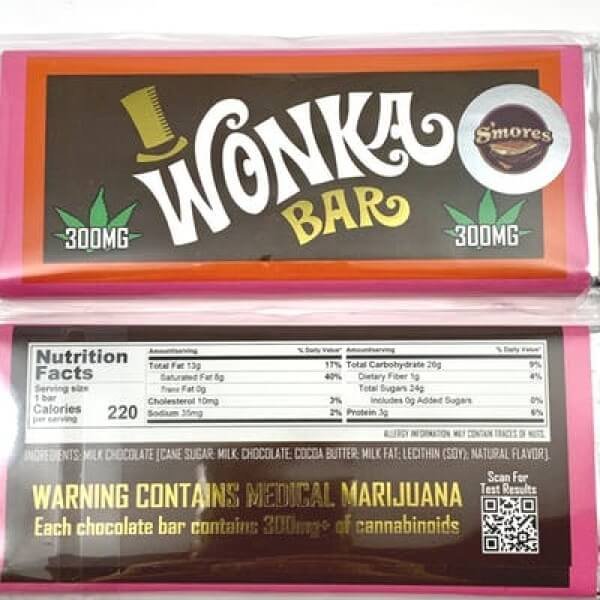 Smores Cannabinoids Chocolate Wonka Bar